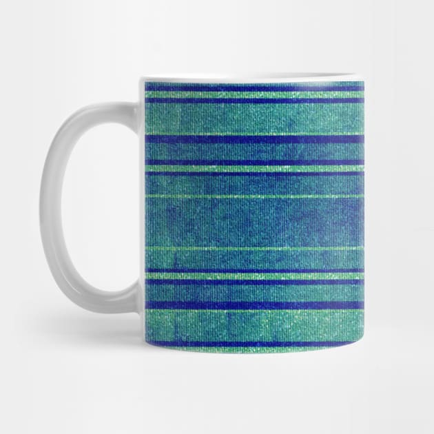 Pretty Blue Green Distressed Stripes by FabulouslyFestive